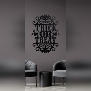 Elegant Black Halloween Wall Art